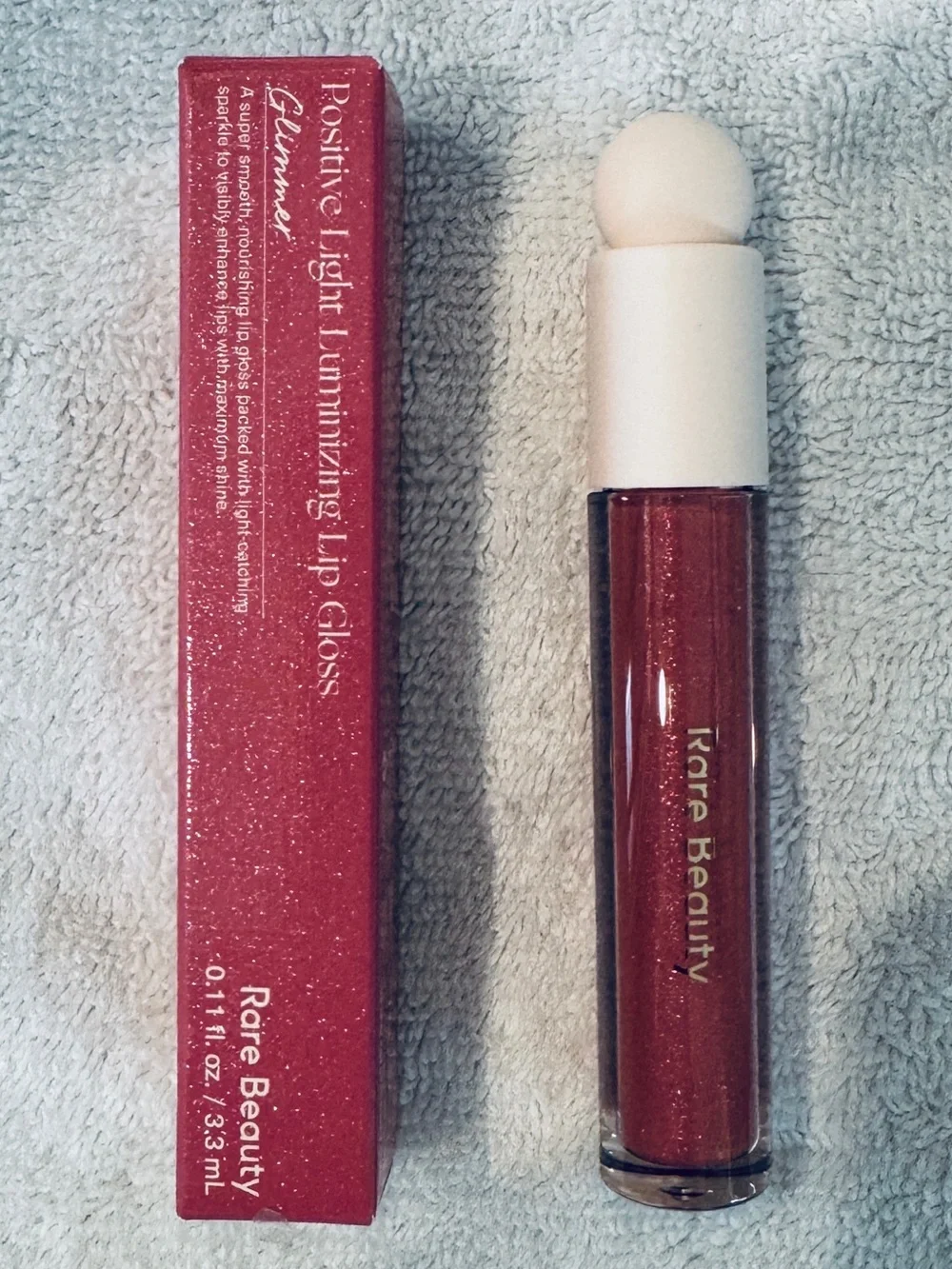 Rare Beauty Positive Light Luminizing Lip Gloss in Glimmer 3.3ml BRAND NEW